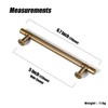 Goo-Ki Vintage Retro Antique Brass Zinc Alloy Cabinet Handles 6