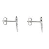 LES POULETTES JEWELS - Rhodium Silver Earrings Studs Angel Wing