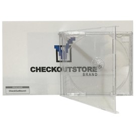 CheckOutStore Original Vintage Old Style Standard CD Jewel Case Heavy Duty 90g (Clear) (Pack of 10)