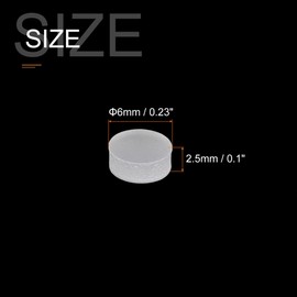 sourcing map Inlay Fretboard Dots Guitar Inlay Dots White Acrylic Inlays Mark Point 6x2.5mm for Guitar Fingerboard, Pack of 50