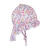 Sterntaler Girls' Peaked Cap Bathing Cap Flowers with Neck Protection