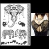Cina Elephant Tattoo Temporary Tattoo Mandala Tattoo 3 Sheets Fake