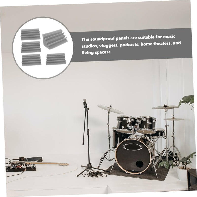 Mikinona Expandable Acoustic Panels 5pcs Sound Insulation Supplies Fast No