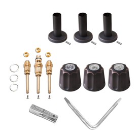 SENTO Bathtub and Shower 3 Handle Tub Trim Set For Gerber Faucets Bathtub Shower, Easy Installation, Heavy Duty Metal, Oil Rubbed Bronze