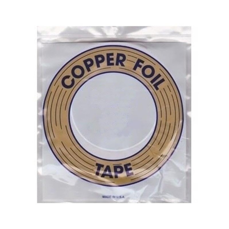 Edco 5/32" 1.25Mil x36Yds.Copper Foil Tape for Glass