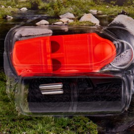 Coghlan's Safety Whistle – 100 dB Loud Pealess Signal Whistle with Self-Clearing Design, Bright Orange Visibility, Non-Clogging, Break-Away Lanyard for Hiking, Camping, Boating, and Emergency Use