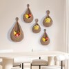 Soulnioi 3pcs Hanging Fruit Basket(S+M+L), Boho Jute Hanging Basket Vegetable