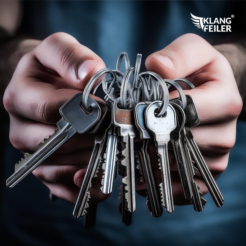 Klangfeiler® Split Rings For Key Rings, 25 mm Diameter, Pack