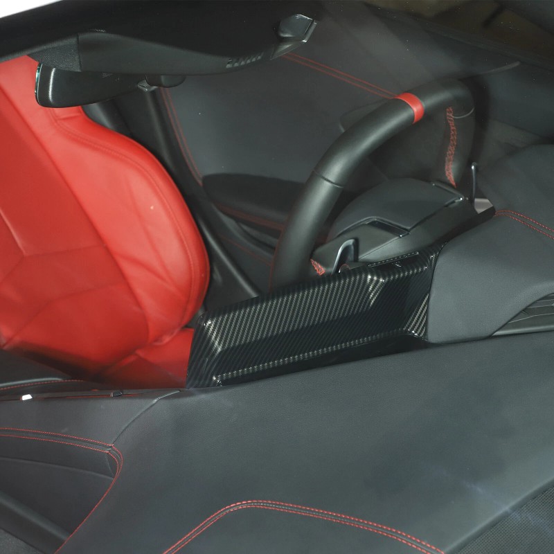 car-king888 ABS Carbon Dashboard Navigation Screen Back Cover For Corvette