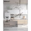 Hibbent Pull Rod Drain Fitting with Overflow Sink Drain Valve