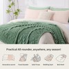 RUIKASI Soft Fleece Blanket Green Throws - Fluffy Warm Throw