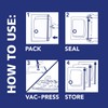 Hefty Shrink-Pak - 4 Large Vacuum Storage Bags for Clothes,