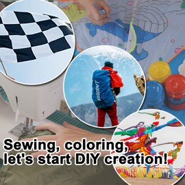 9KM DWLIFE Fabric, Pink Waterproof Ripstop Nylon Fabric 40D, 60x39 Inches, Lightweight, PU Coating, Airtight Fabric for Kite, Tent, Flag, Bag, Tarp Cover, DIY Project