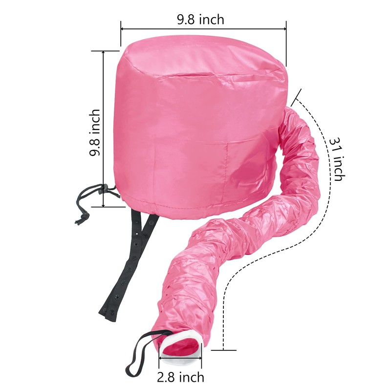 Safety Portable Hair Dryer Bonnet Attachment for Hair Styling -