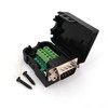 PRACTINET Adaptador Macho Db9 RS232 Serial Terminal con Clema Conector