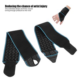 Brrnoo Pack of 2 Elastic Wrist Support with Straps, Wrist Support, Adjustable Wrist Support, Reversible Wrist Support for Sports Protection, Ideal for Sprains, Injuries or Sports