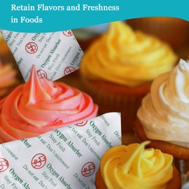 VacYaYa 20CC(200-Pack) Food Grade Oxygen Absorbers Packets for Home Made Jerky and Long Term Food Storage, Stored in Vacuum Bag and 3 times Oxygen Absorption Capacity