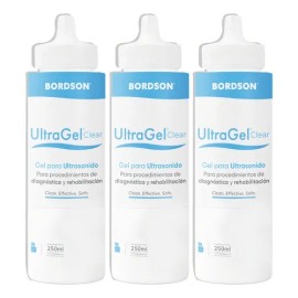 Tripack Gel Cavitación Ultragel Clear 750ml Fragancia No Tipo de envase Flexienvase