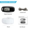 3D Walking Pedometer with Clip, Easy Activity Fitness Tracker for