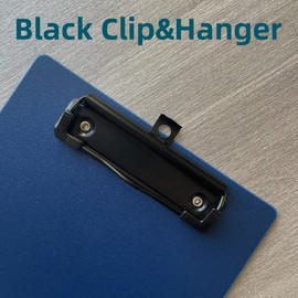 Small Clipboards 6" X 9" Mini Clipboards 4-Pack Half Letter Memo Size Clipboard Menu Pads Receipt Clips for School Office Restaurant Cafe Hotel (Black Clip)