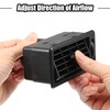 ACROPIX 10.5x4.7cm Black AC Air Conditioner Vent Outlet Universal RV