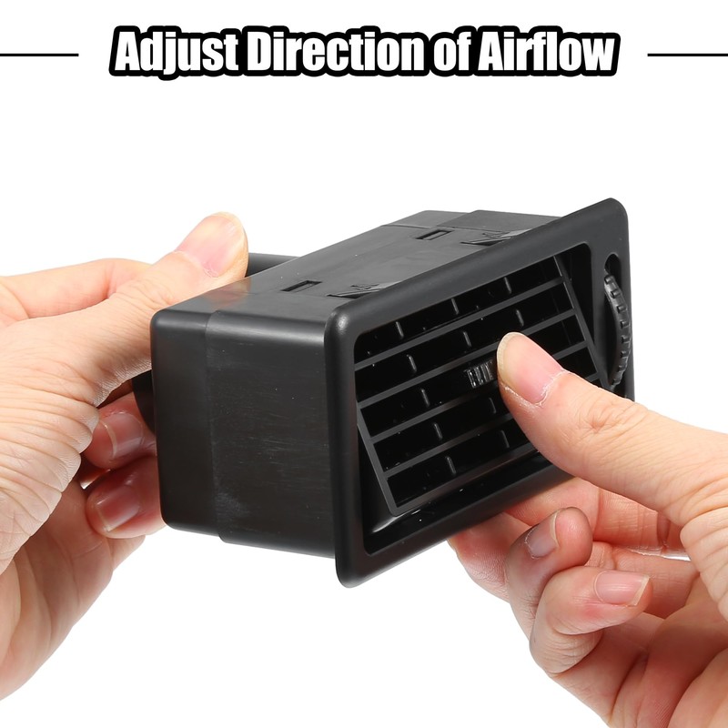 ACROPIX 10.5x4.7cm Black AC Air Conditioner Vent Outlet Universal RV
