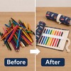 12-Slot Canvas Roll Up Pencil Case with Assorted Designs -