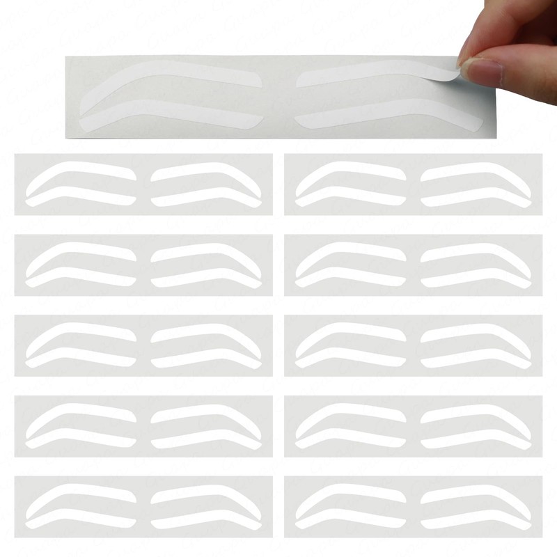 Permanent Makeup Eyebrow Auxiliary Stickers,Airbrush Brow Stickers Stencils Shape Tape,Brow