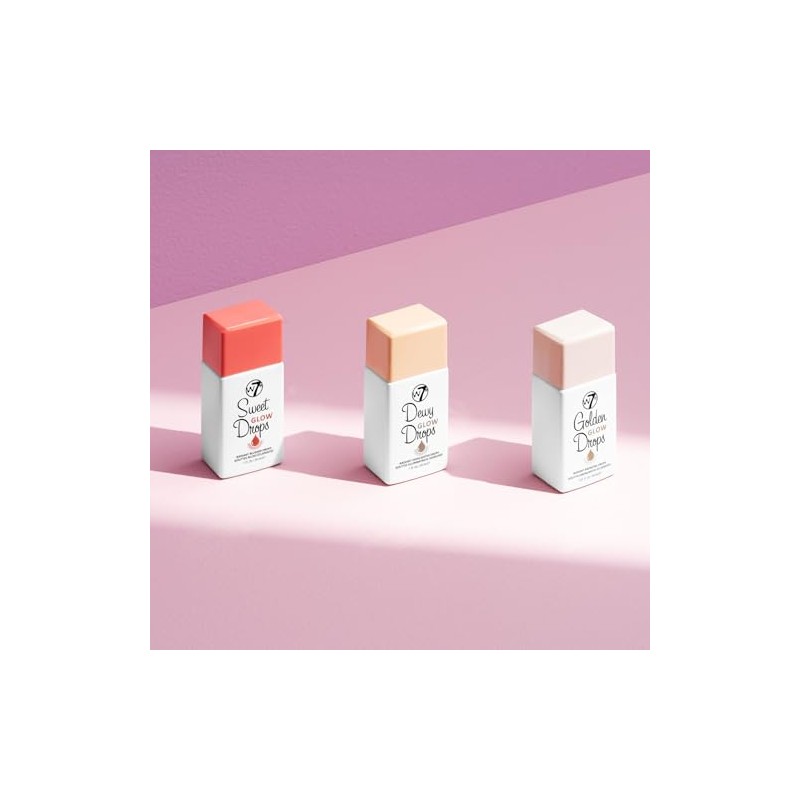 W7- Sweet Glow Drops: gotas de rubor líquido para una