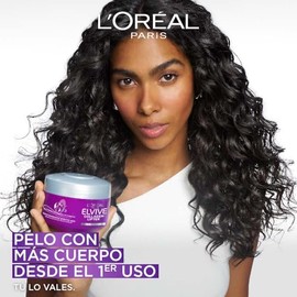 L'Oréal Paris Elvive Collagen Lifter Mascarilla con Péptidos de Colágeno para Restaurar y Reconstruir el pelo Delgado, Aplastado, y Quebradizo y Darle