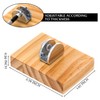 Small Picture Stand 4Psc Mini Wood Adjustable Glass Display Stands
