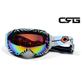 CRG Sports Ski Goggles, Anti Fog Double Lens Snow Goggles, UV Protection Snowboard Goggles for Men,Women,Adults,Youths