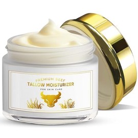 Beef Tallow Creme, Whipped Tallow Cream Skincare, 100% Gras NatüRliche Tallow Balm Moisturizer Face
