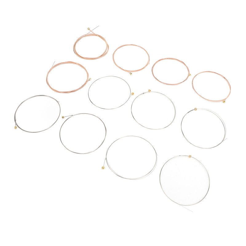12 Pcs Acoustic Guitar Strings 12‑52 Gauge Phosphor Bronze PU