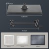 Cobbe Rainfall Shower Head for Bathroom, 11.8 Inch Large Rectangular