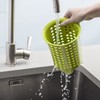 Zeal G231L Melamine Cutlery Drainer/Utensil Pot Lime Green, 14 x