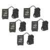 5PCS Electronic Digital Display Thermometer Black Mini Embedded Indoor Digital