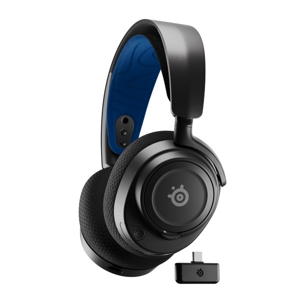 SteelSeries Arctis Nova 7P Wireless Multi-Platform Gaming & Mobile Headset — Simultaneous Wireless 2.4GHz & Simultaneous Bluetooth — 38Hr Battery — USB-C — PS, PC, Switch, Mobile