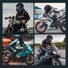Motorcycle Bluetooth Modular Helmet, DOT Approved Dual Visor Full Face