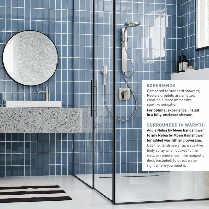 Moen N214H0CH Spa Handshower, Chrome/White