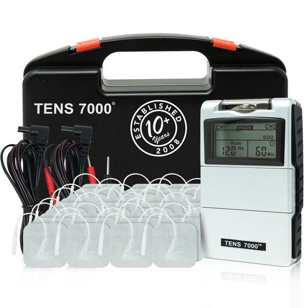 TENS 7000 Digital TENS Unit with Accessories and 48 Electrode