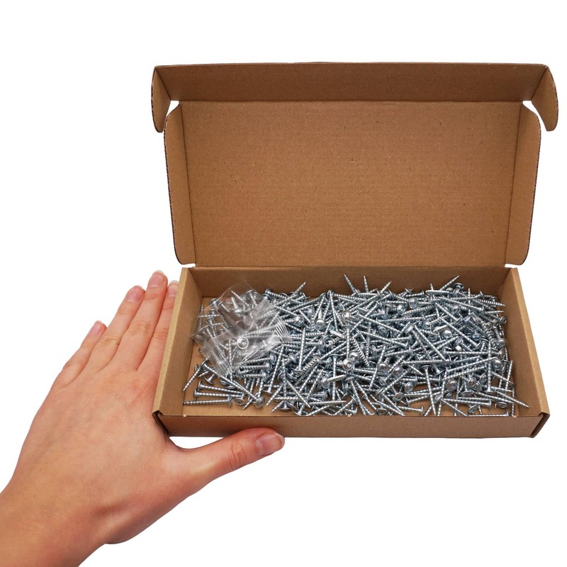 SKIR'CO (Pack of 400) Galvanised Steel 3.0 x 30mm Wood