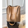 Aimoha Women's Tote Bag, Synthetic Leather, External Pocket, Office, Simple,