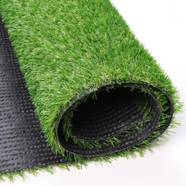 PENFHF Artificial Turf Grass 4 FT 10 in × 8 FT, Fake Grass Rug Realistic Grass Carpet 0.8" Pile Outdoor Indoor, Synthetic Mat with Drainage for Dogs, Patio, Backyard, Balcony, Custom Size