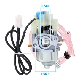 CARBBIA 16100-ZL0-D66 16100ZL0D66 Carburetor Kit with Fuel Filter Compatible with Predator 3500 Watts Inverter Generator Compatible with Honda Generator Parts EU3000IS A VIN EU3000IS AC/A-A/AN VIN