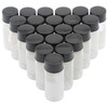 Kesell 10-Pack 10ml (0.338oz, 2.7dram) Clear Glass Vials with Lids