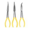 3 Pcs Mechanical Pliers 11in Long 45° 90° Bending Tip
