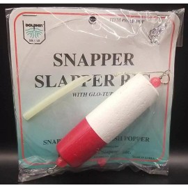 Dolphin Brand ~ Snapper Slapping Bluefish Rig, Red/White 3" Popping