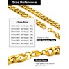 Hoyazvet Men's Necklace Cuban Link Chain 7mm 28 Inch Hip