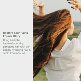 Hair & Scalp Nourishing Oil - Natural Hair Treatment with Jojoba, Eucalyptus, Peppermint, & Sweet Almond Oils - Moisturizes & Supports Growth for All Hair Types by SKINutritional, 100ml